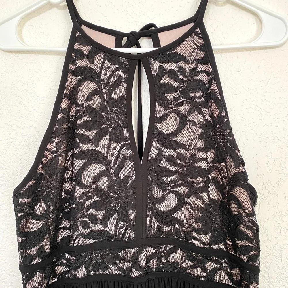 Nightway lace halter top gown - Picture 3 of 6